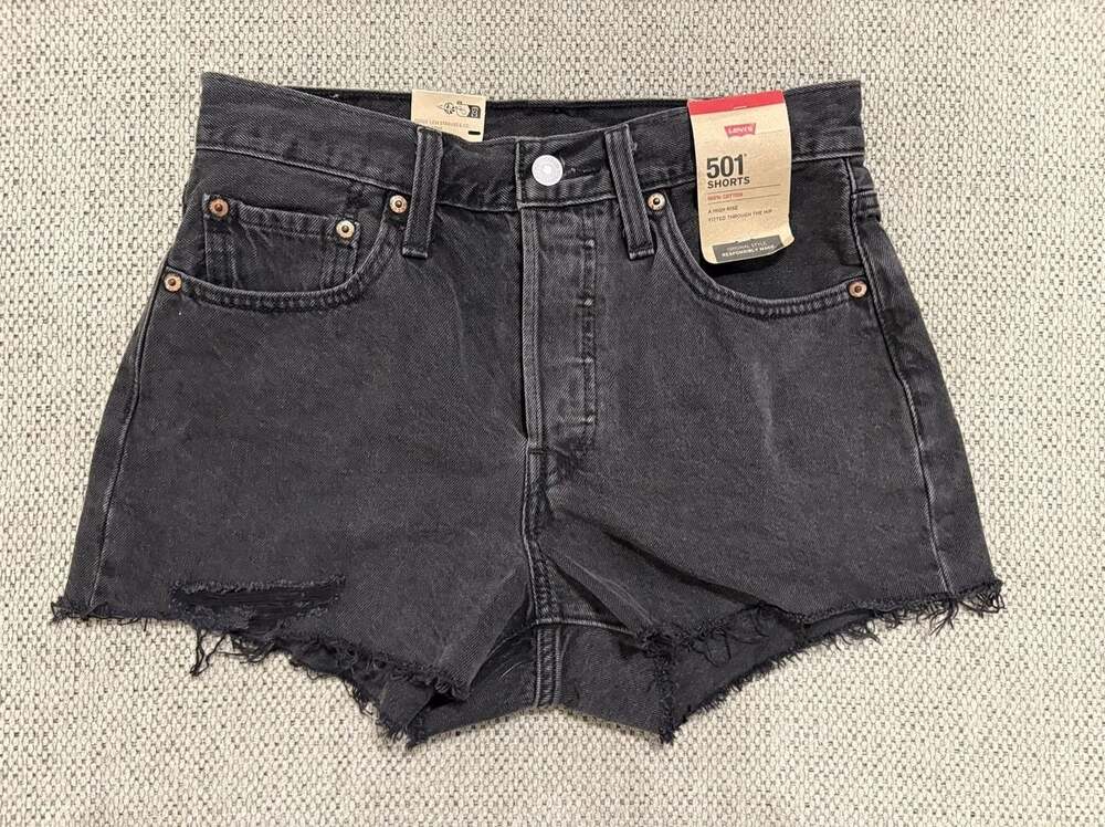 501® Original Fit High Rise Women's Shorts - Black